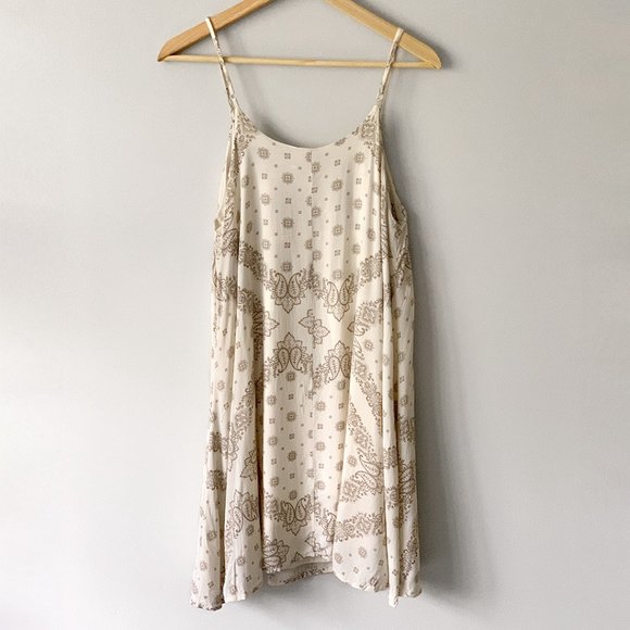 Wishlist Beige Paisley Bohemian Style Dress - Picture 2 of 5
